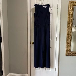 Navy Wide Leg Jumpsuit, Size 6